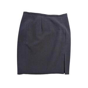 MICHAEL KORS Black Pencil Skirt Knee Length Side Slit Womens Size 8